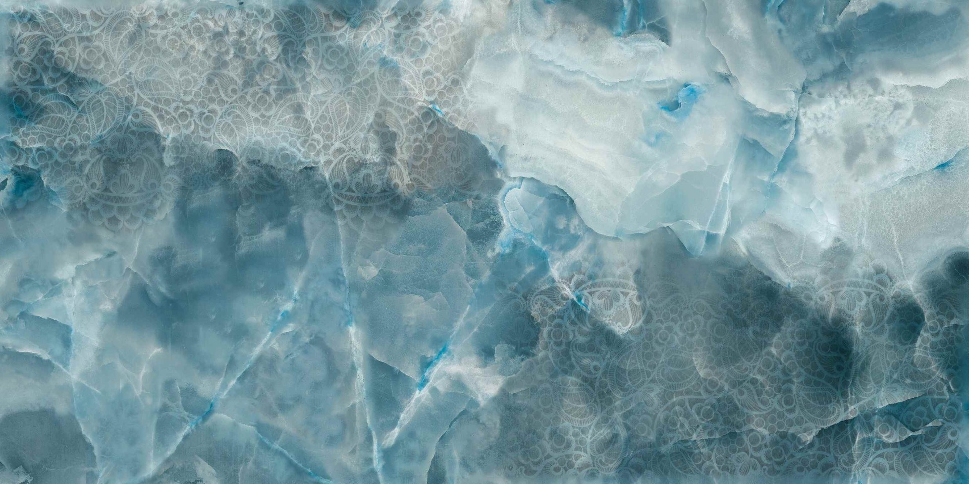 Aqua Marble Stone Texture Abstract Style Wallpaper Mural