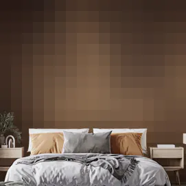Elegant Solid Dark Brown Oak Wood Wallpaper for Walls