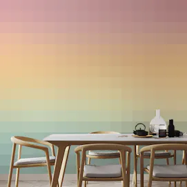 Pink & Blue Ombre Watercolor Wall Mural for Walls