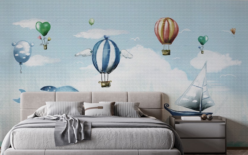 animated hot air balloon wallpaper