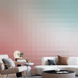 Pink & Blue Colorful Wavy Shades Wallpaper Murals for Walls