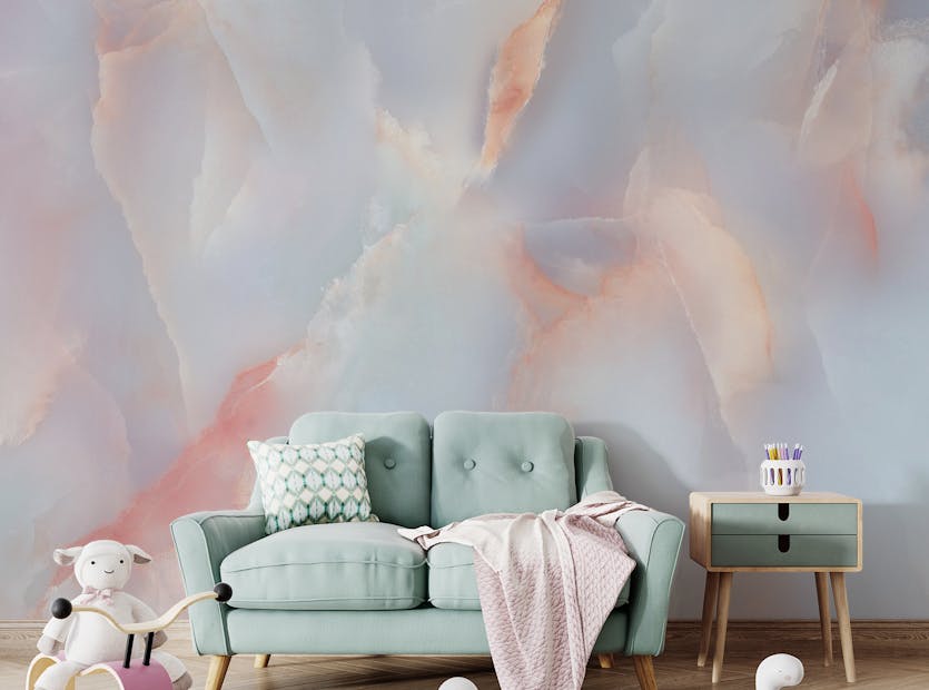 Peel and Stick Warm Onyx Marble Wallpaper Murals