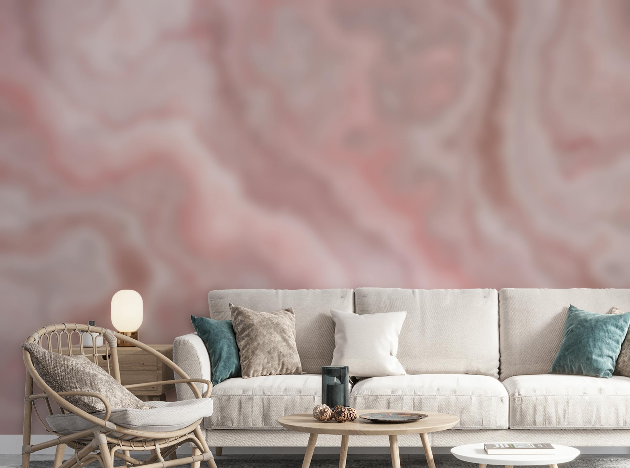 Peel and Stick Premium Pink Onyx Wallpaper mural