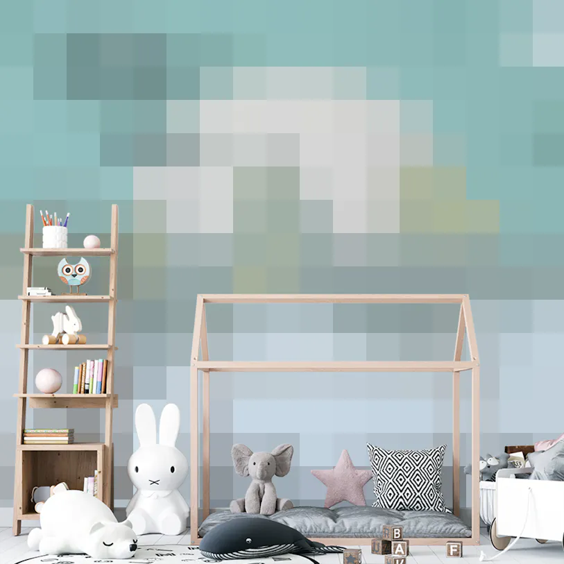 Flying Whale on City Wallpaper for Walls
