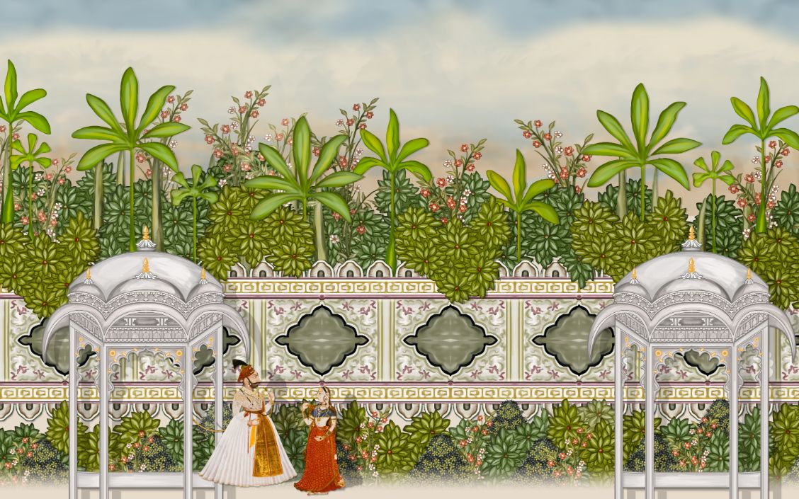 Mughal Palace Wallpaper Mural – Giffywalls