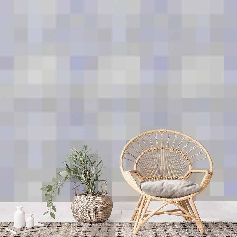 Whimsical Meadow Periwinkle Wallpaper for Walls
