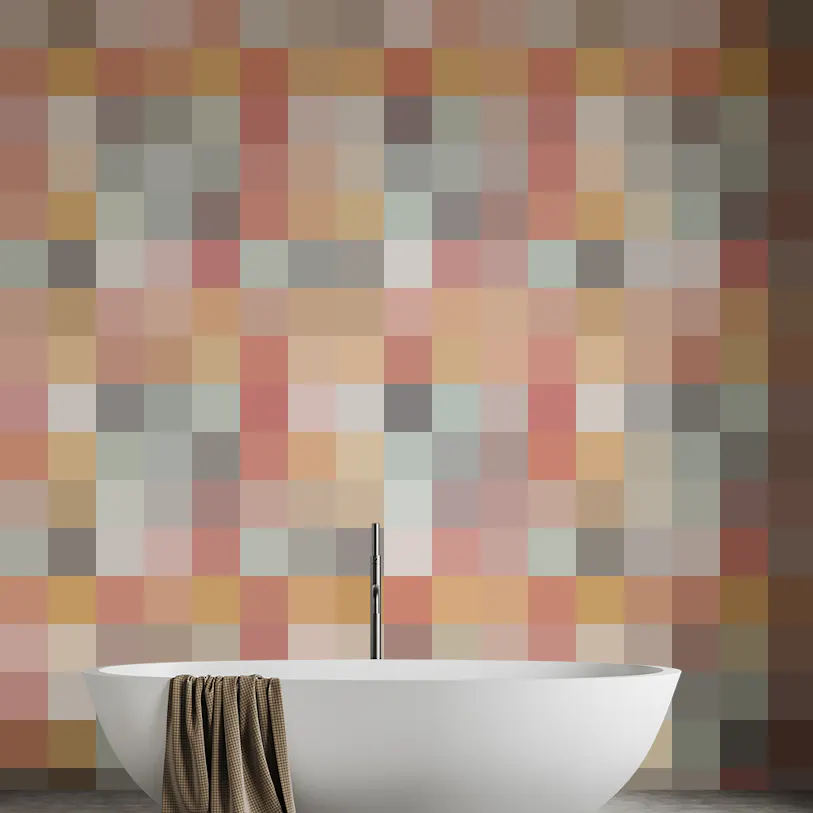 Colorful Geometric Vintage Wallpaper for Walls