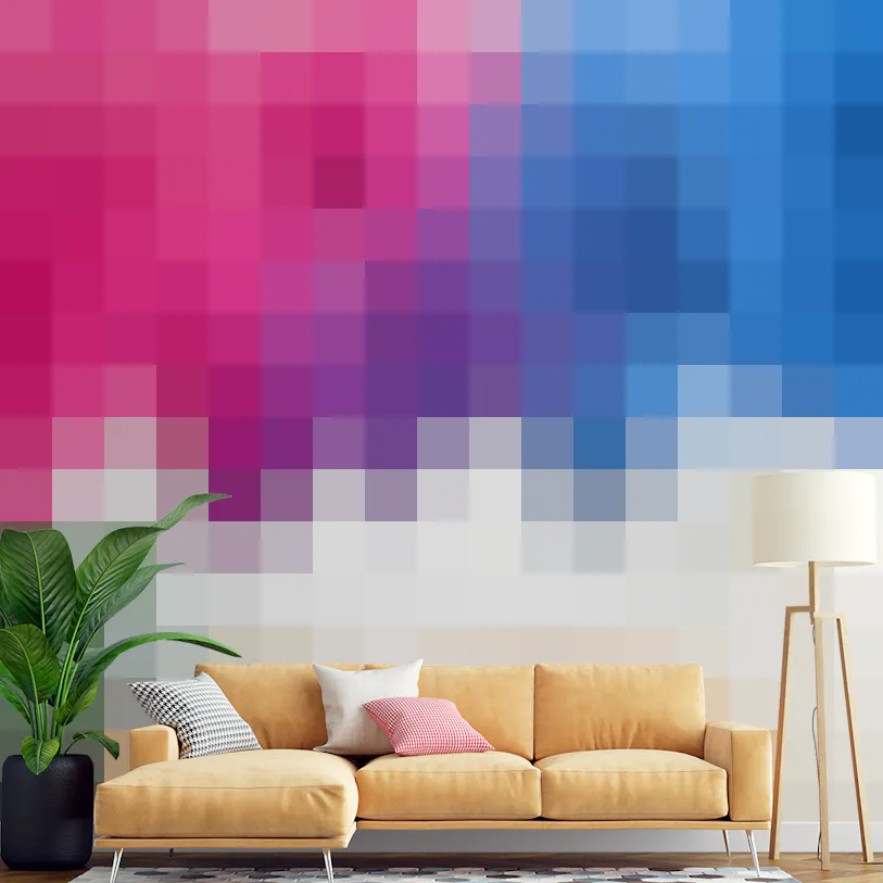 Color Rainbow Splash Wall Wallpaper Murals for Walls