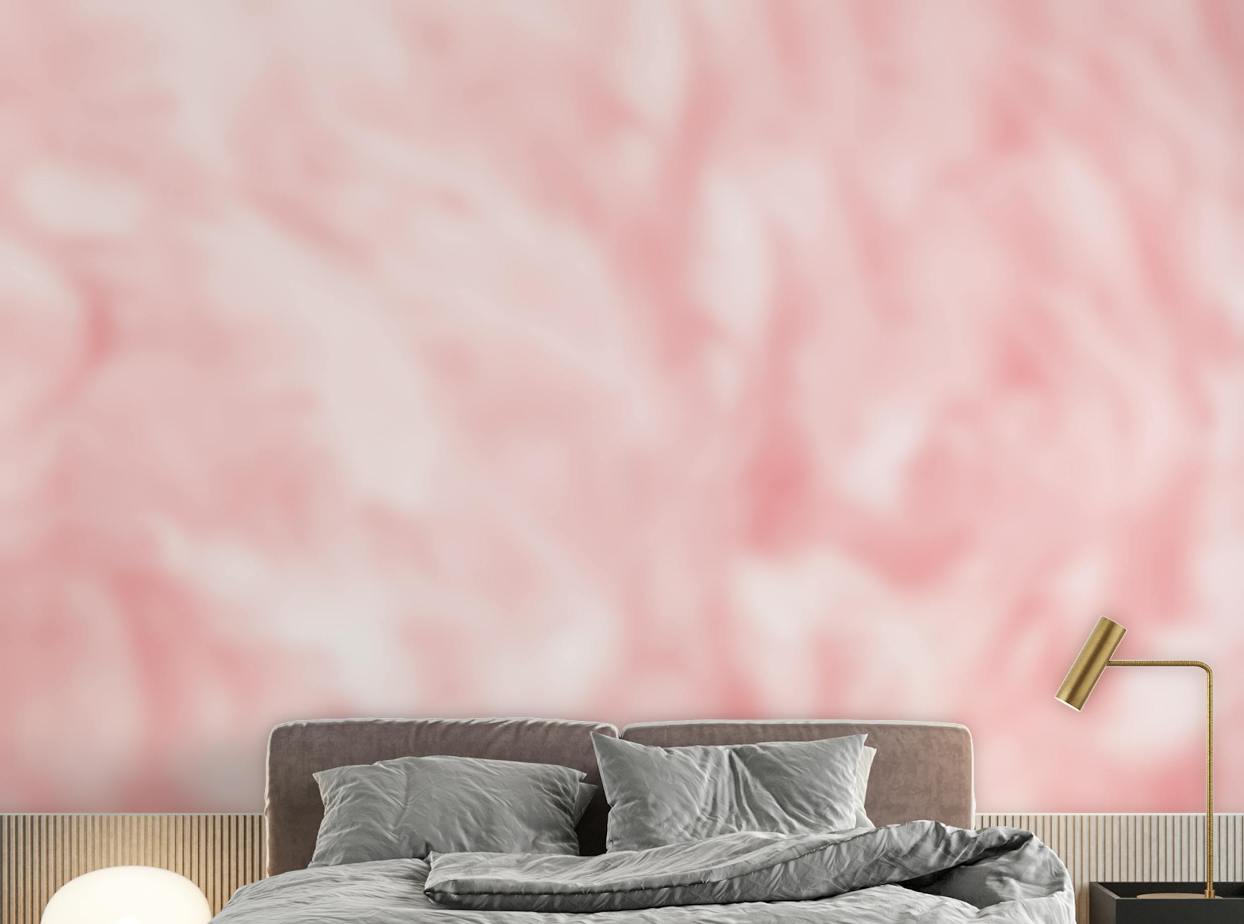 Peel and Stick Soft Pink Vintage Color Trends Feather Wallpaper