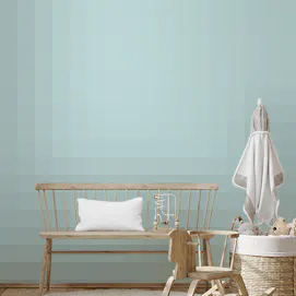 Freehand Aesthetic Rainbows Warm Pastel Blue Color Wallpaper for Walls