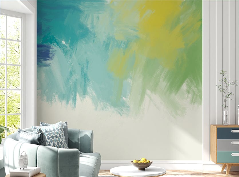 Peel and Stick Abstract Brush Stroke Type Ombre Wallpaper For Walls