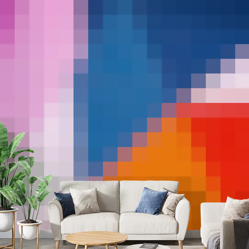 Urban Spectrum Colorful Abstract Wall Mural for Walls