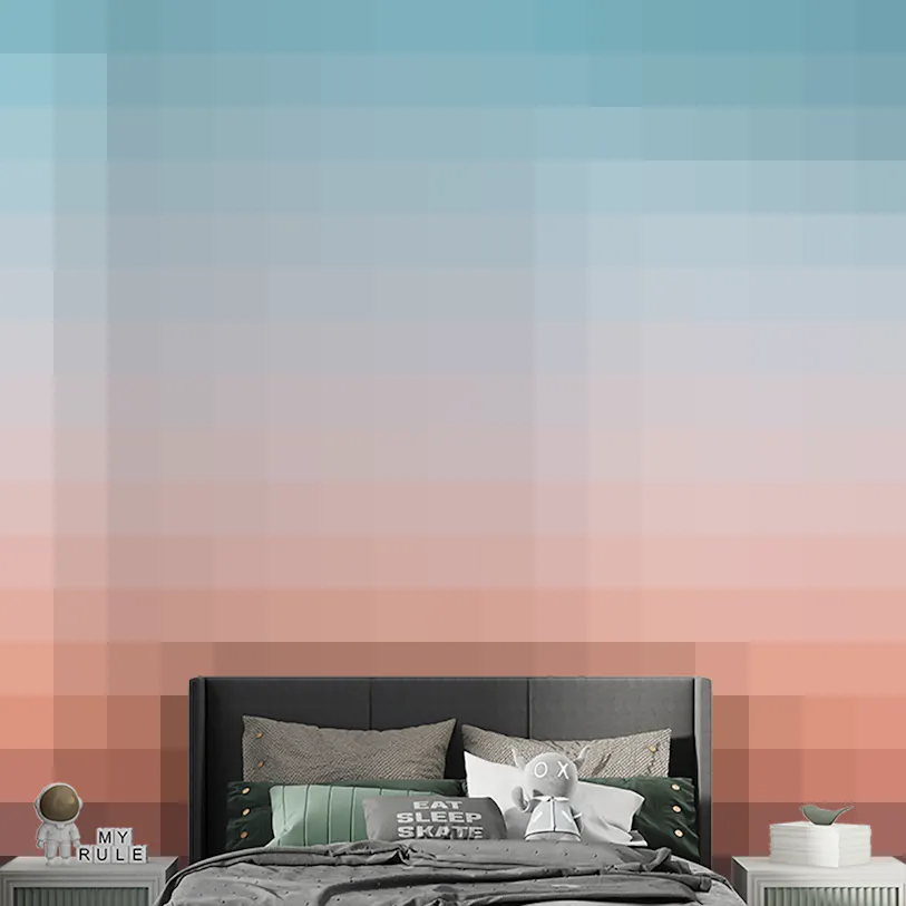 Sunrise Sky Gradient Serenity Wall Mural for Walls