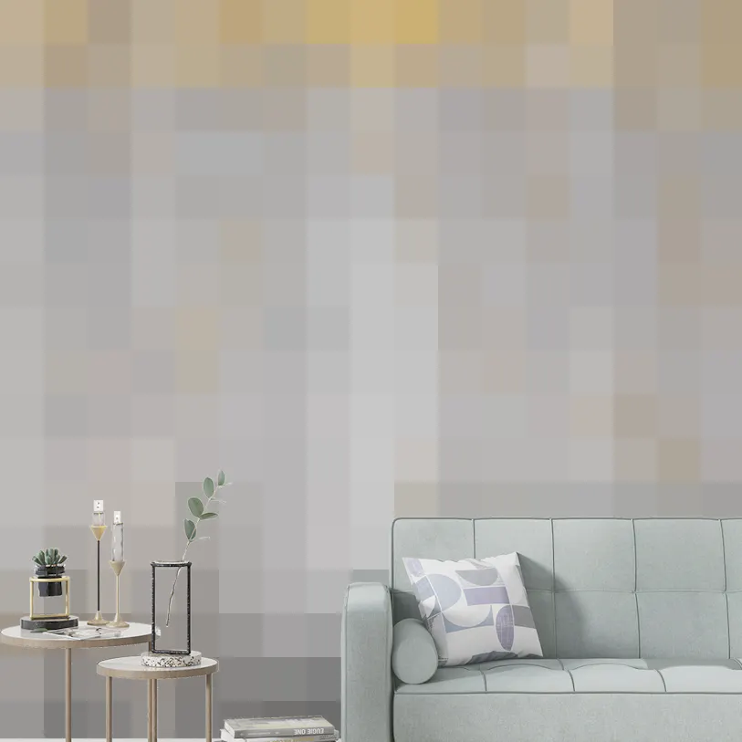  Yellow Leaves and Gray Birch Trees Wall Mural for Walls
