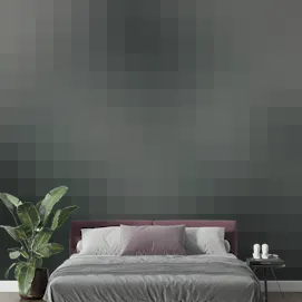 Elysian Dusty Green Nature-Inspired Abstract Landscape Mural for Walls