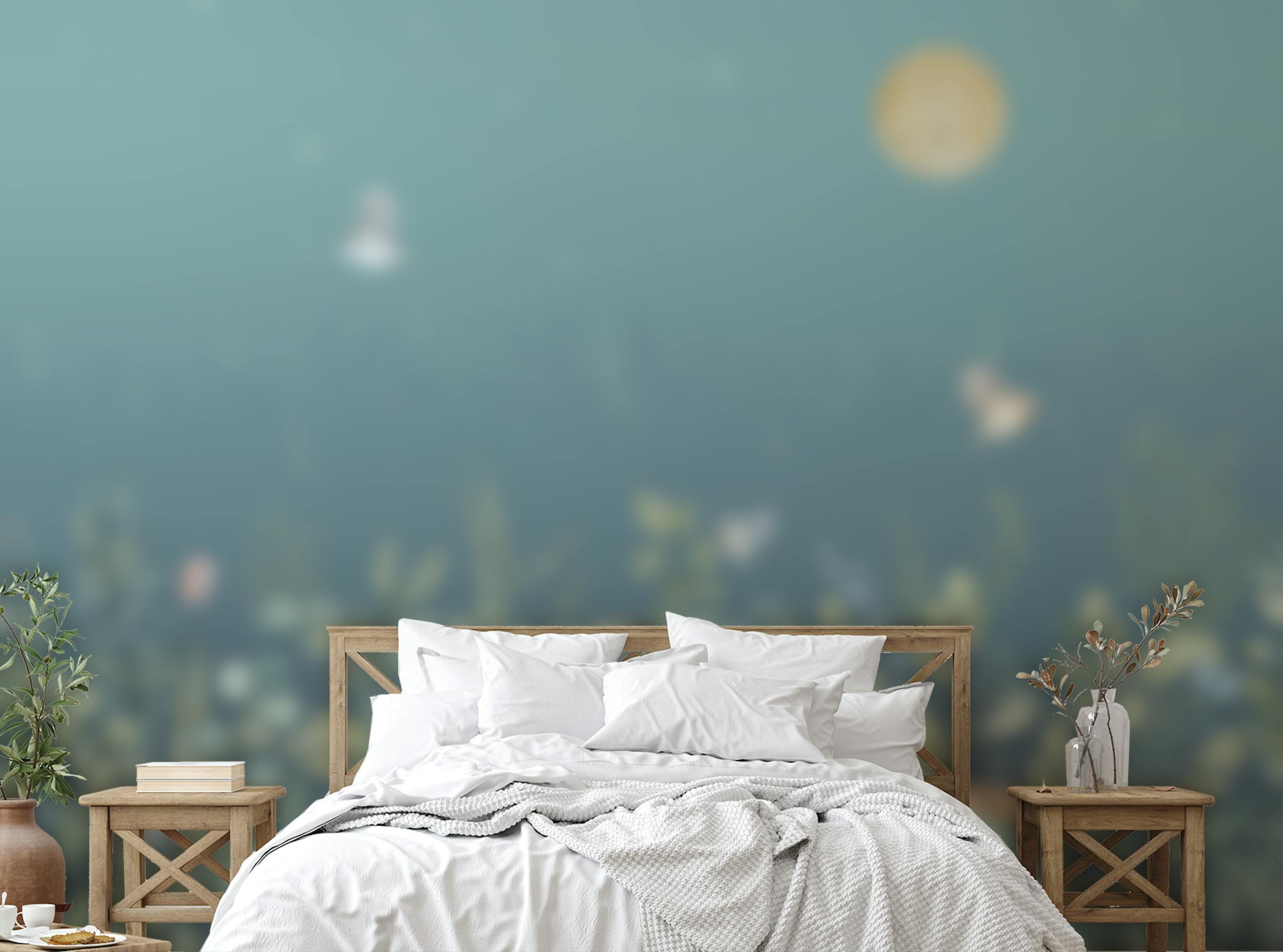 Peel and Stick Twilight Flutters Wall Mural