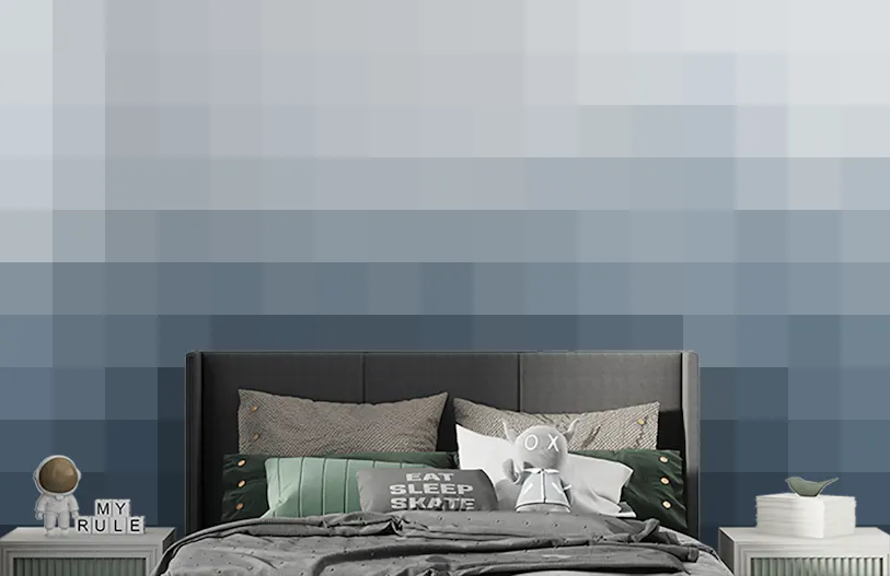 Blue Tone Ombre Wall Mural for Walls