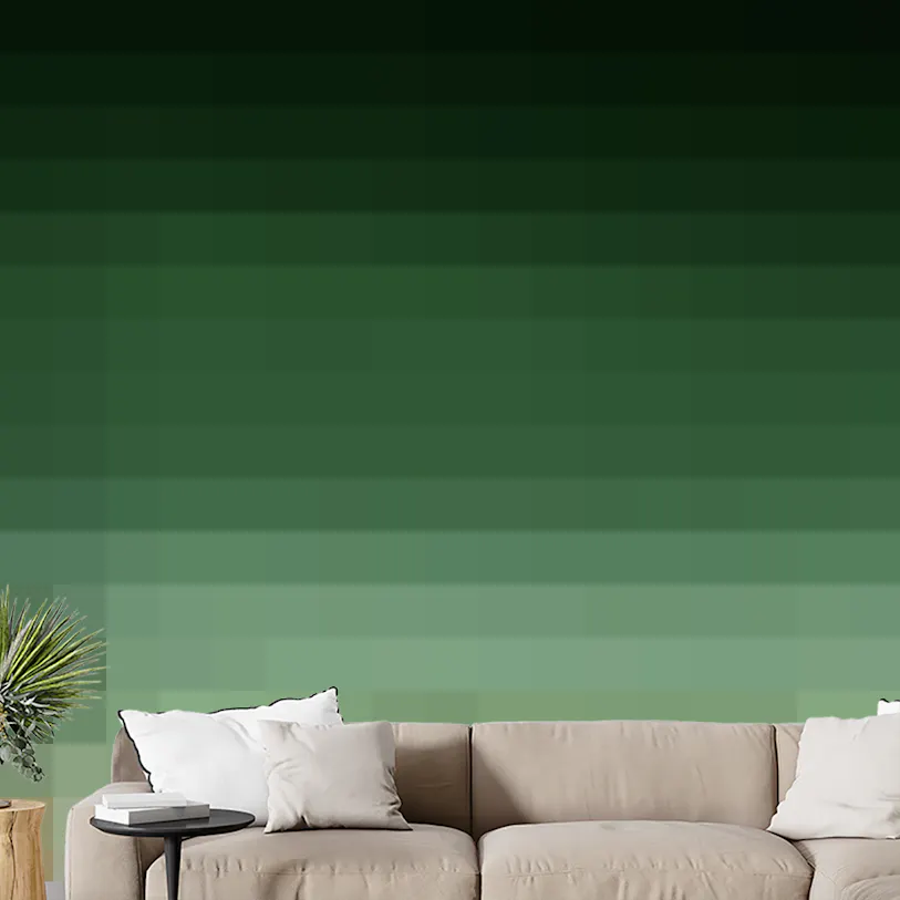 Emerald Whisper Gradient Wallpaper for Walls