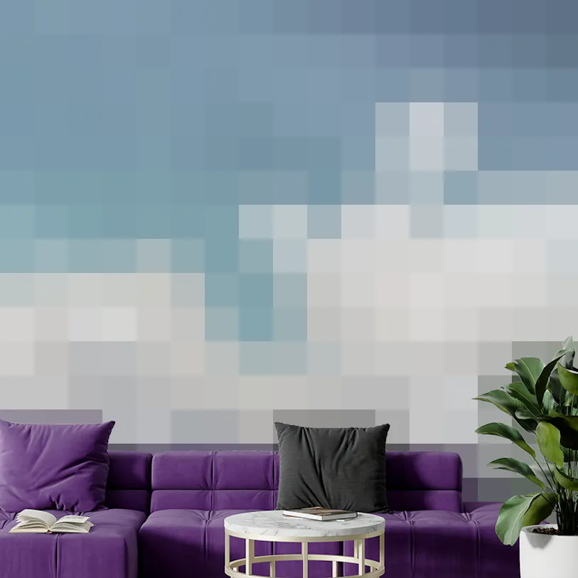 Sky Blue Cloudscape Wall Mural for Walls