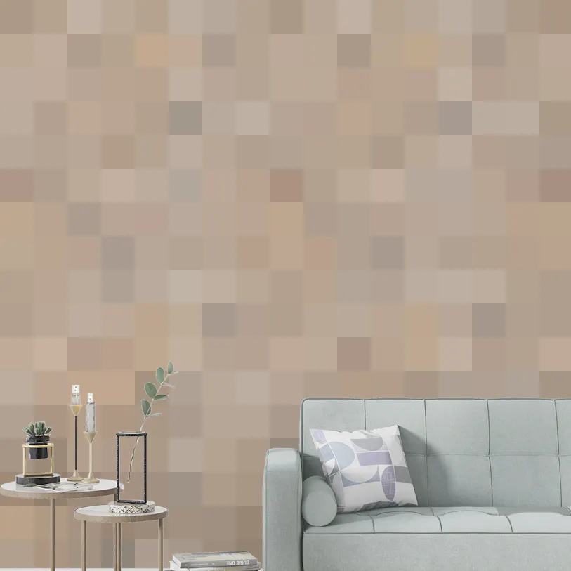 Brown Canine Mosaic Wallpaper for Walls