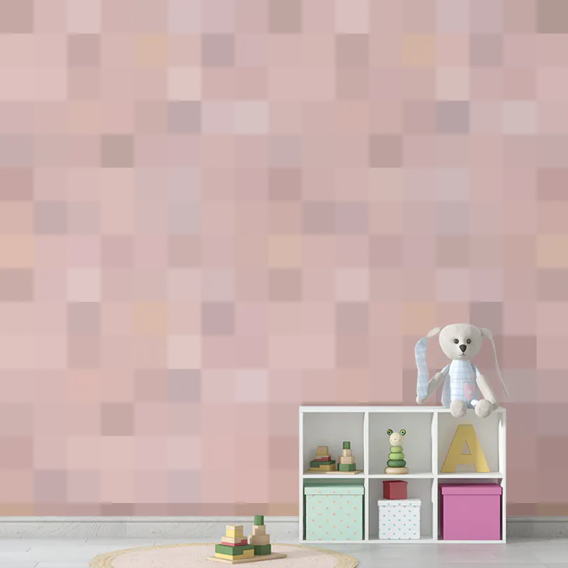 Hounds in Hues Pink Wallpaper for Walls