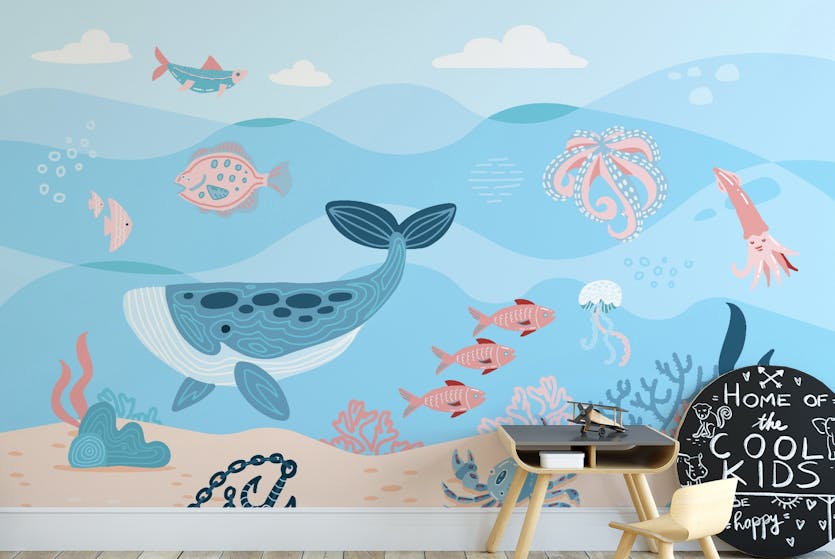 Blob Fish Fabric, Wallpaper and Home Decor
