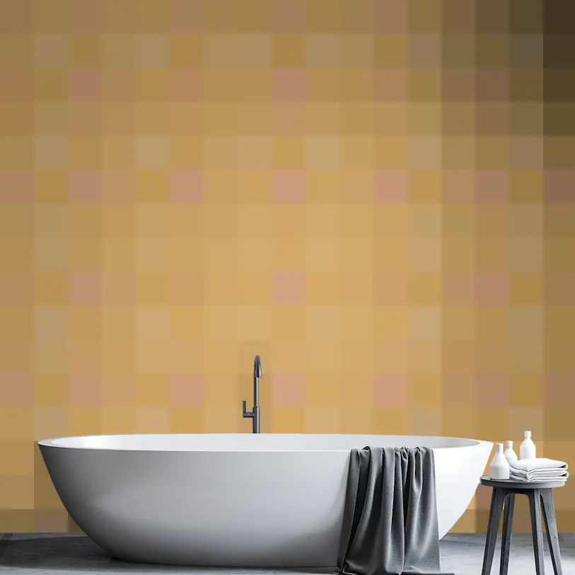 Portuguese Yellow Tiles Azulejos Design Wallpaper for Walls