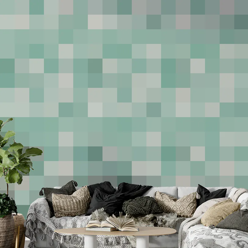 Wild Dandelion Blue Repeat Pattern Wallpaper for Walls