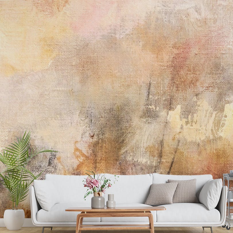Artistic Oil Painted Abstract Wall Mural