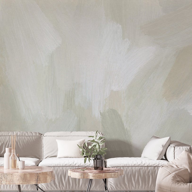 Abstract Pastel Earth Tone Wall Mural