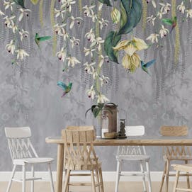 Lush Orchid Drizzle Wallpaper Murals