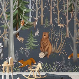Forest Quartet Wallpaper Mural