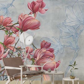 Blossoming Beauty Magnolia Wall Mural