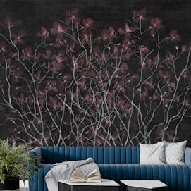 Nightshade Floral Illusion Wall Mural