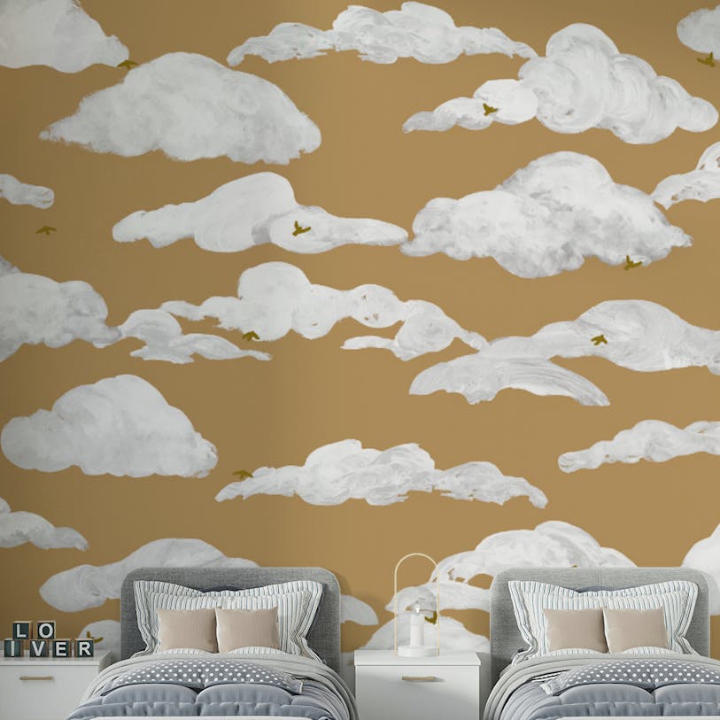 Fluffy Clouds Wall Mural
