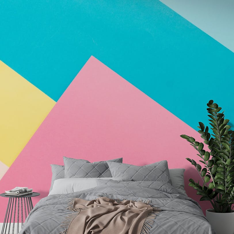 Abstract Paper Colored Peel and Stick Mural wallpaper 